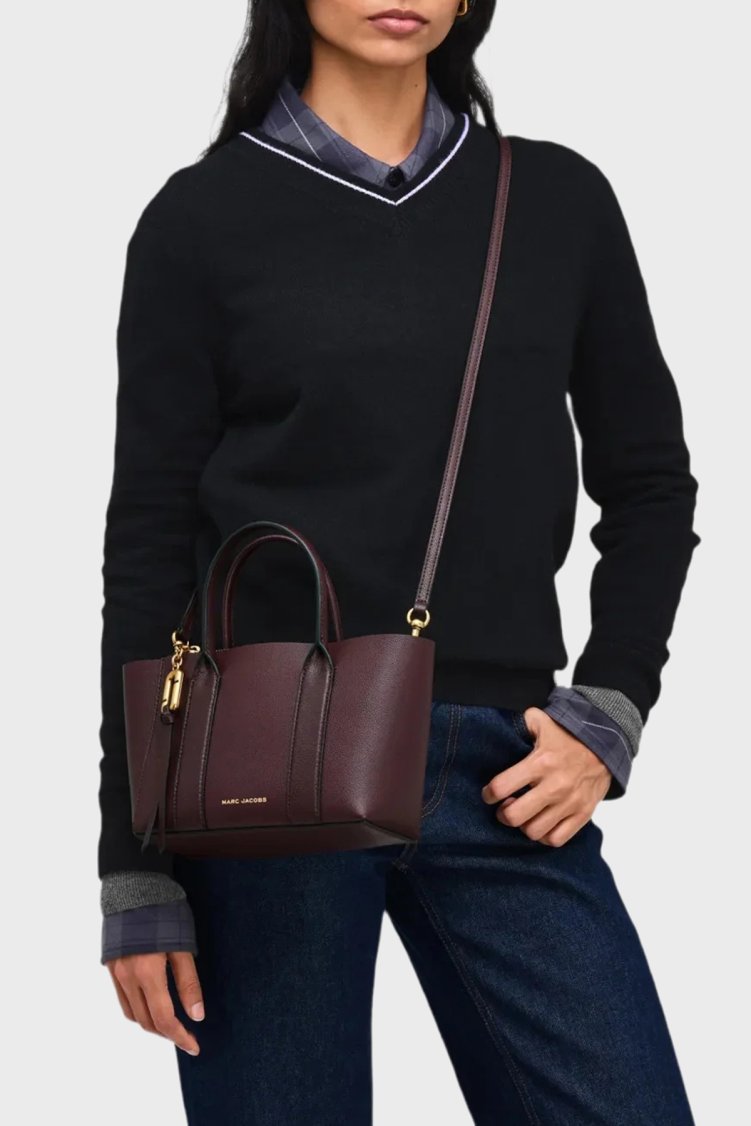 Marc Jacobs Çıkarılabilir Askılı Small Tote Kadın Çanta 2F6HTT008H01 935 Bordo - Marc Jacobs (1)