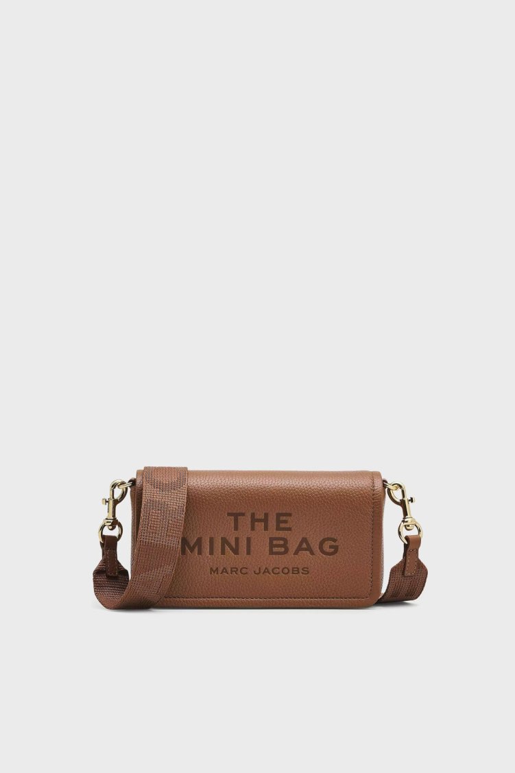 Marc Jacobs Hakiki Deri Logolu Çıkarılabilir Askılı The Mini Bayan Çanta 2S4SMN080S02 212 TABA - Marc Jacobs