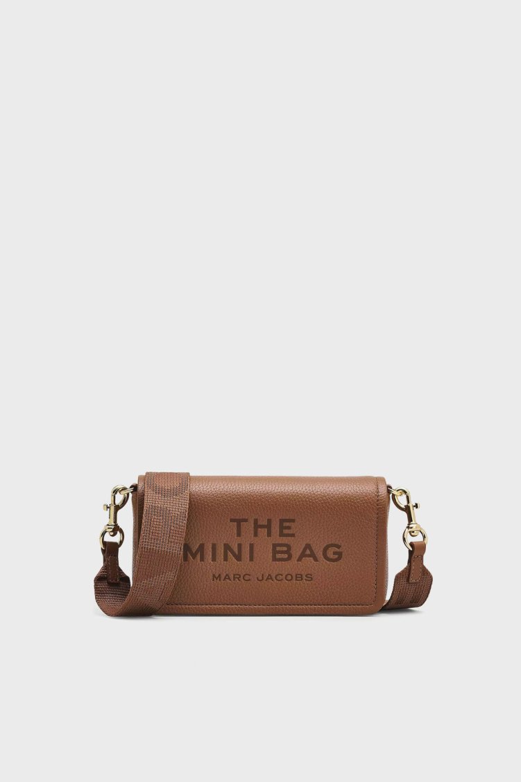 Marc Jacobs The Mini Hakiki Deri Logolu Çıkarılabilir Askılı Kadın Çanta 2S4SMN080S02 212 Taba - Marc Jacobs