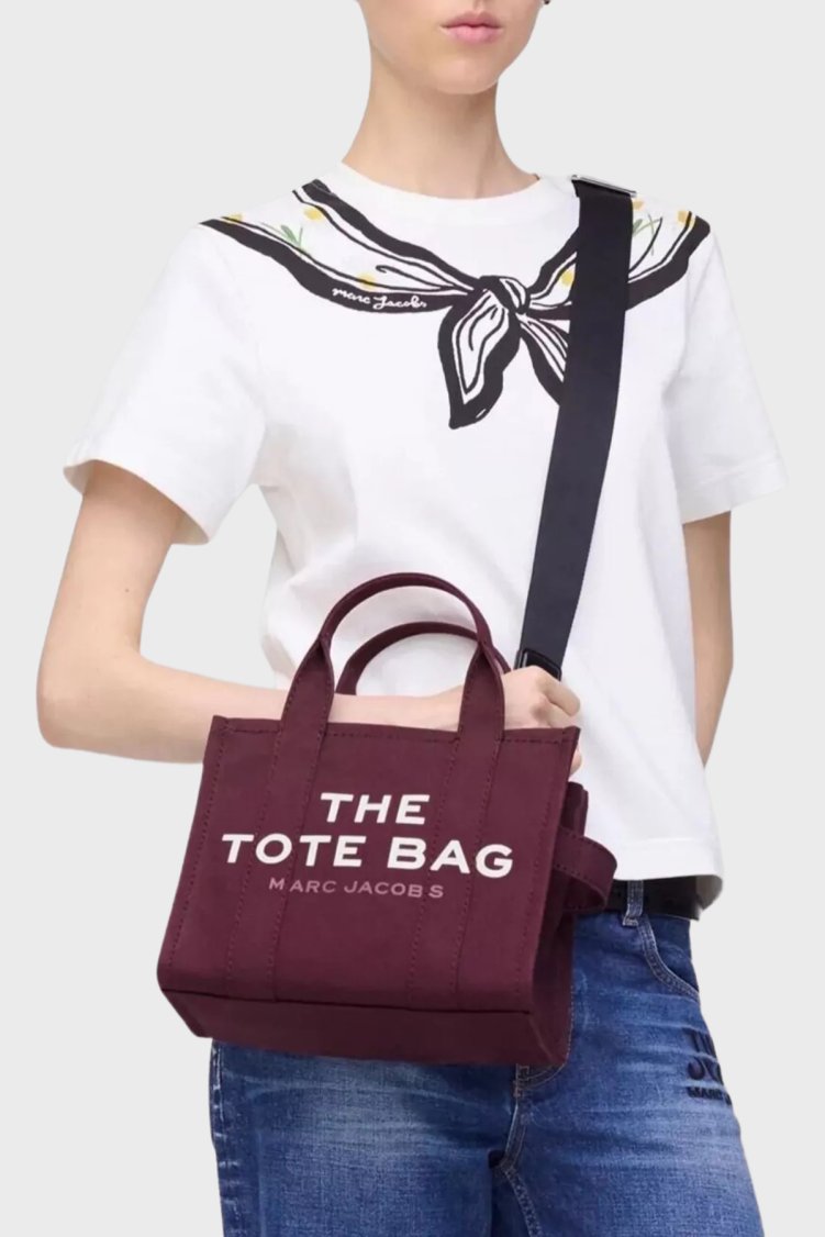 Marc Jacobs Logolu Çıkarılabilir Askılı Deri Tote Kadın Çanta M0016493 510 Mürdüm - Marc Jacobs (1)