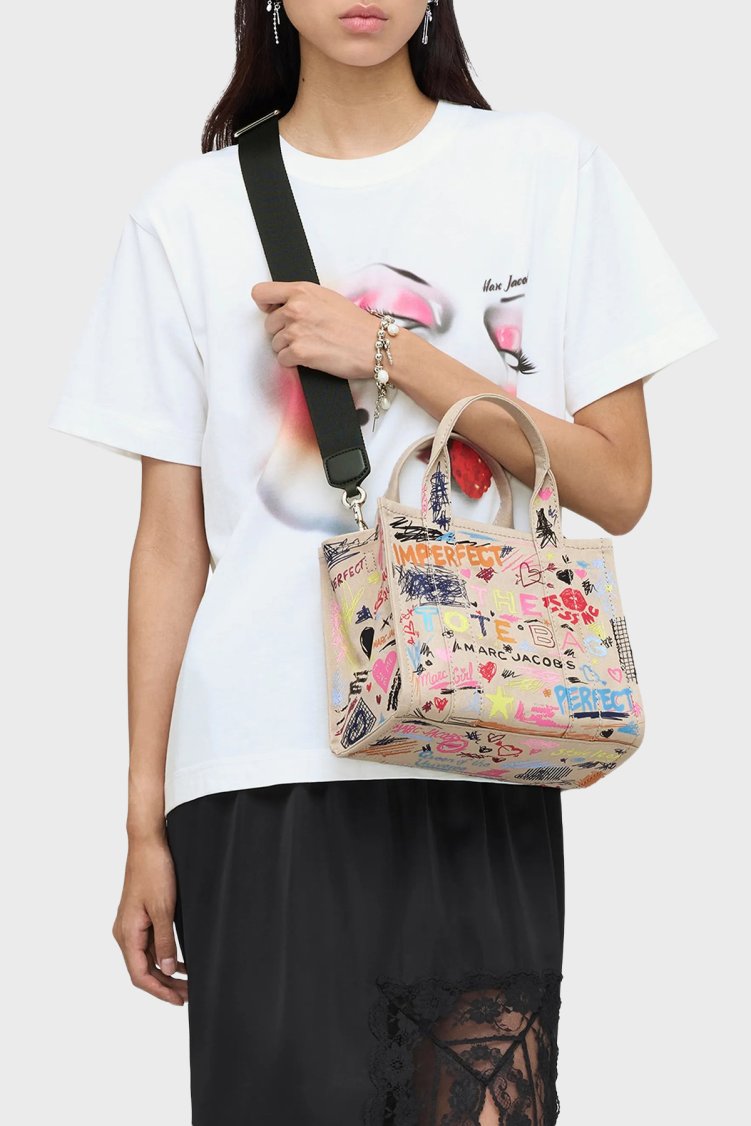 Marc Jacobs Small Tote Logolu Sabit Askılı Kadın Çanta 2S6HTT016H02 261 BEJ - Marc Jacobs (1)