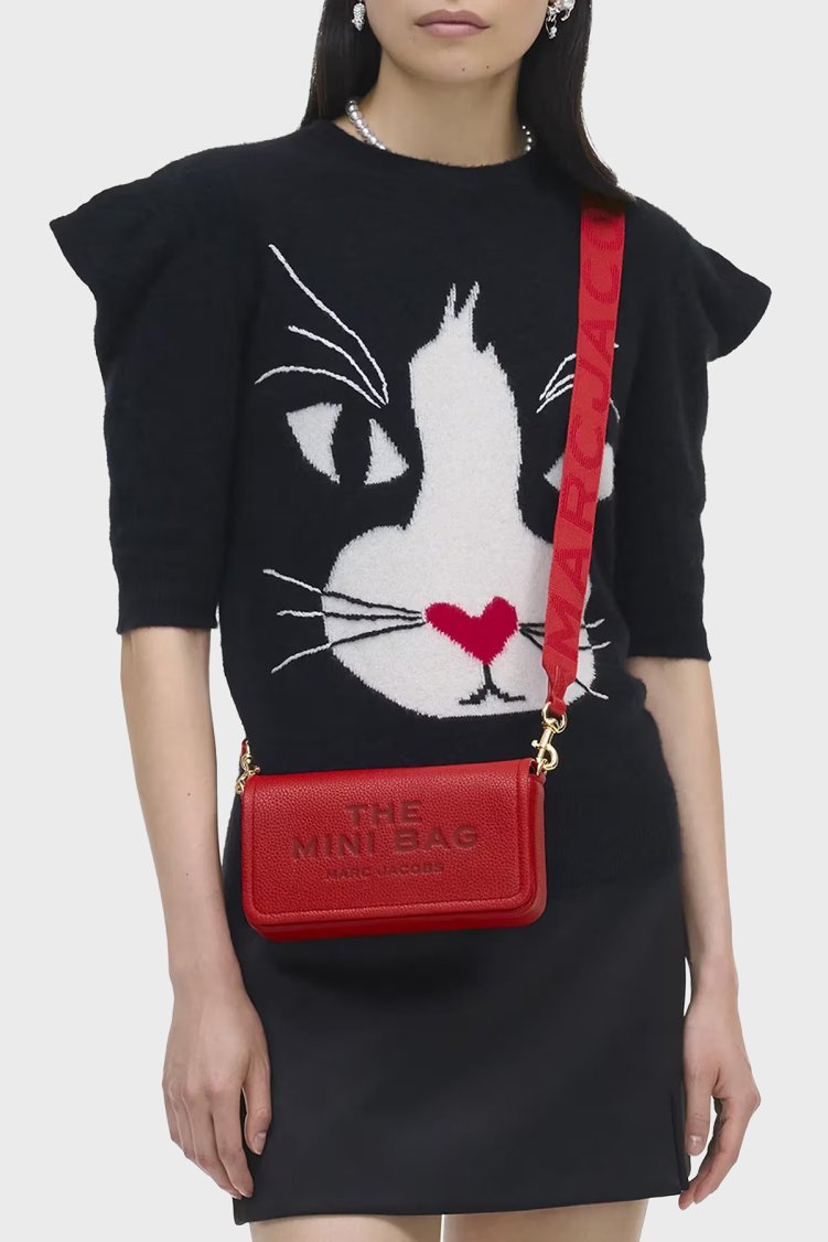 Marc Jacobs The Mini Hakiki Deri Logolu Çıkarılabilir Askılı Kadın Çanta 2S4SMN080S02 617 Kırmızı - Marc Jacobs (1)