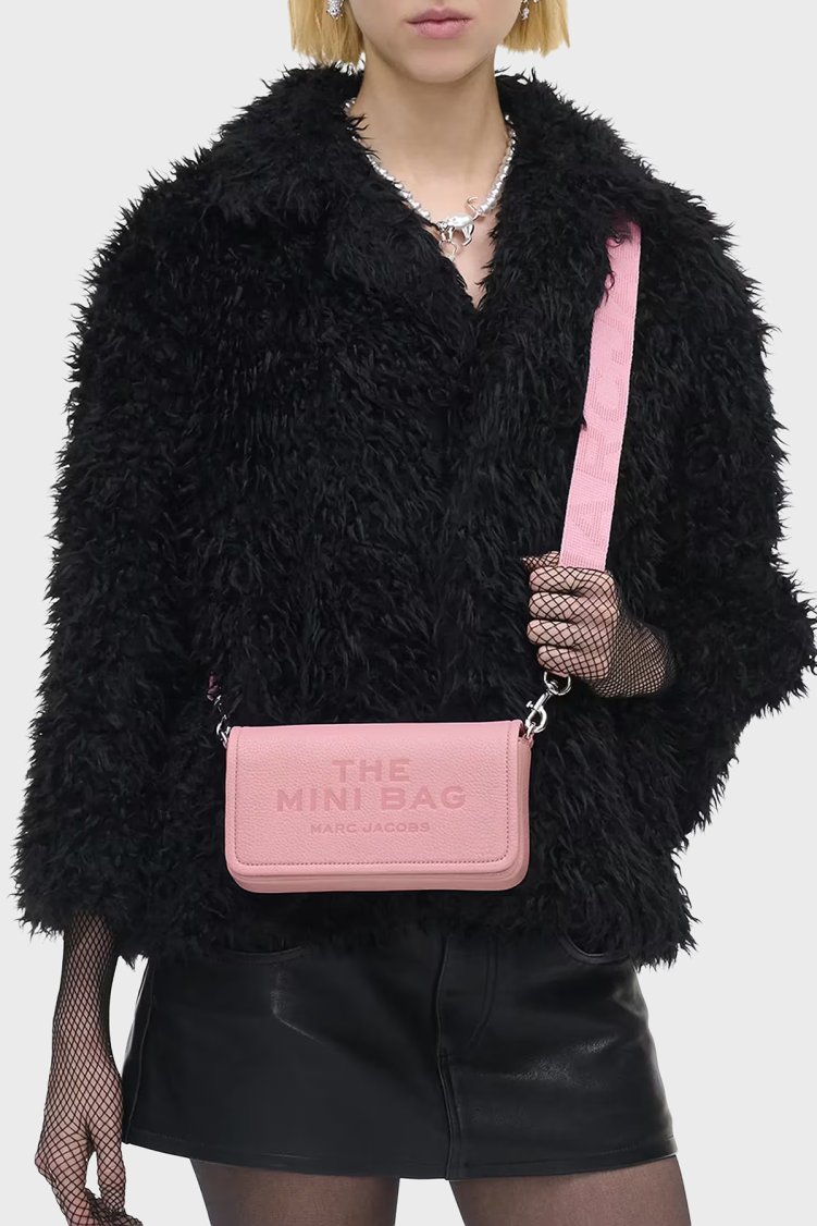 Marc Jacobs The Mini Hakiki Deri Logolu Çıkarılabilir Askılı Kadın Çanta 2S4SMN080S02 669 Pembe - Marc Jacobs (1)