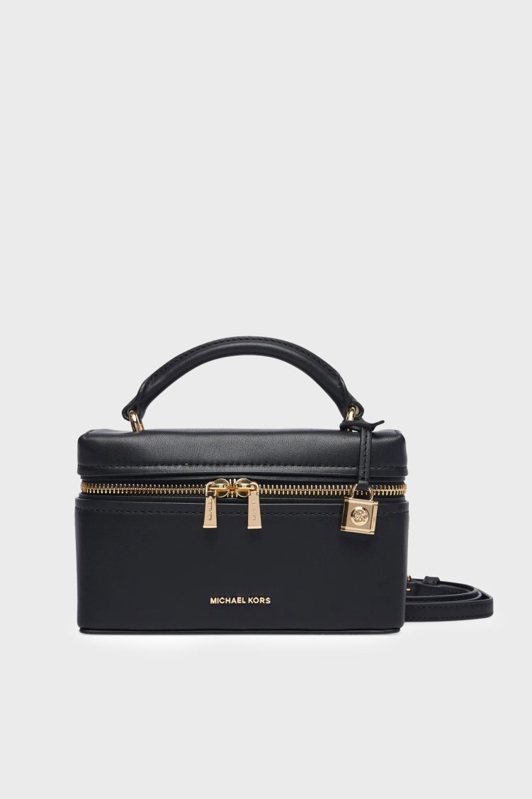 Michael Kors Deri Çıkarılabilir Askılı Mini 32S6GQ1C0L001 Kadın Çanta 32S6GQ1C0L 001 Siyah - Michael Kors