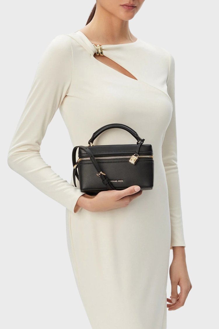 Michael Kors Deri Çıkarılabilir Askılı Mini 32S6GQ1C0L001 Kadın Çanta 32S6GQ1C0L 001 Siyah - Michael Kors (1)