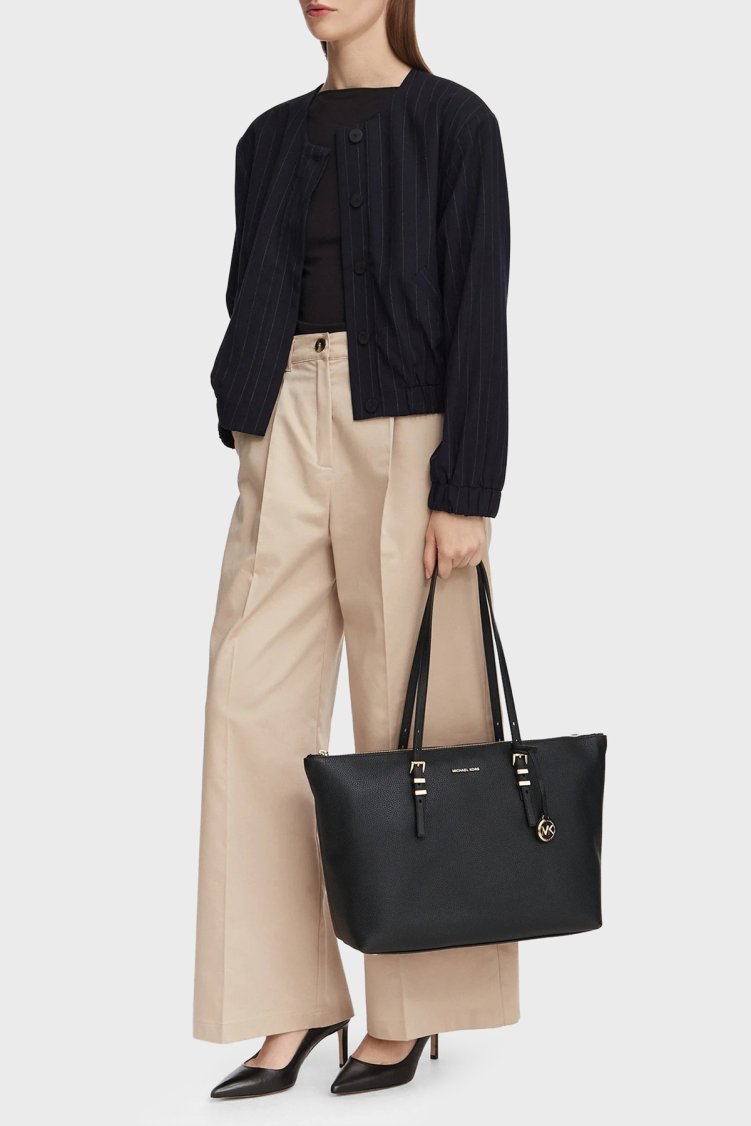 Michael Kors Deri Omuz Askılı 30T6GQNT7L001 Kadın Çanta 30T6GQNT7L 001 Siyah - Michael Kors (1)