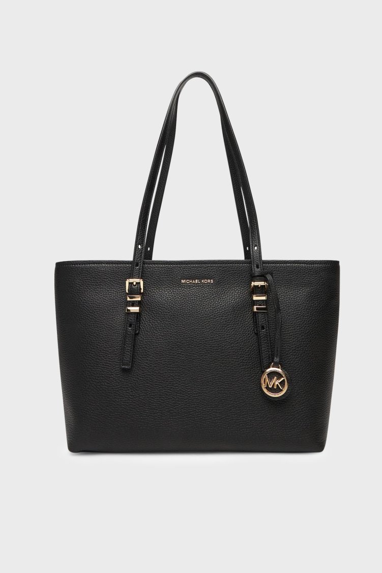 Michael Kors Deri Omuz Askılı Kadın Çanta 30T5GQNT2L 001 Siyah - Michael Kors