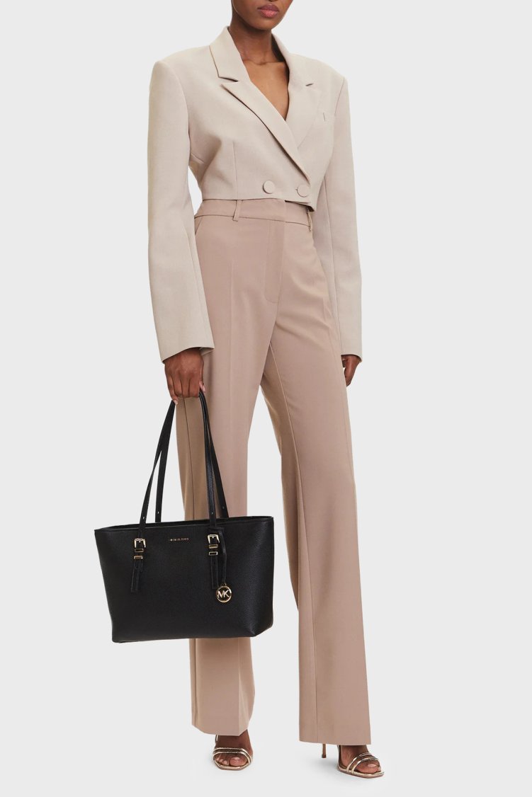 Michael Kors Deri Omuz Askılı Kadın Çanta 30T5GQNT2L 001 Siyah - Michael Kors (1)