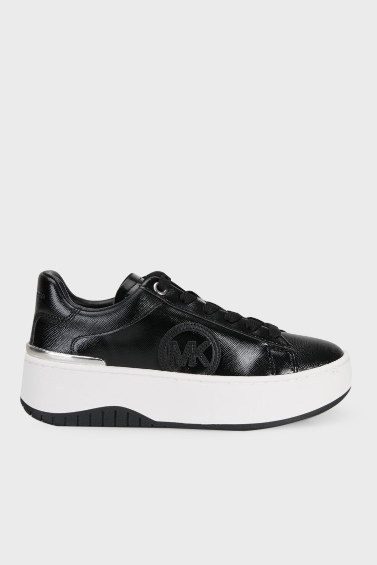 Michael Kors Dottie Lace Up Logolu Platform Sneaker 43F6DTFS1A001 Kadın Ayakkabı 43F6DTFS1A 001 Siyah - Michael Kors
