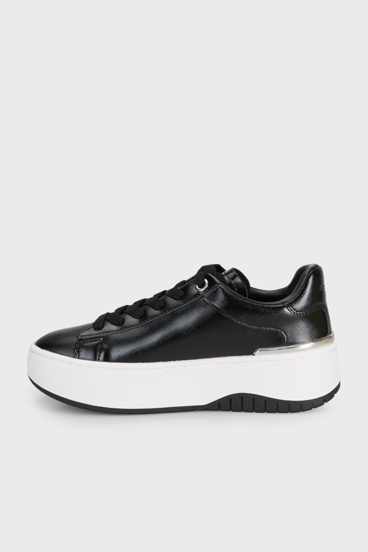 Michael Kors Dottie Lace Up Logolu Platform Sneaker 43F6DTFS1A001 Kadın Ayakkabı 43F6DTFS1A 001 Siyah - Michael Kors (1)