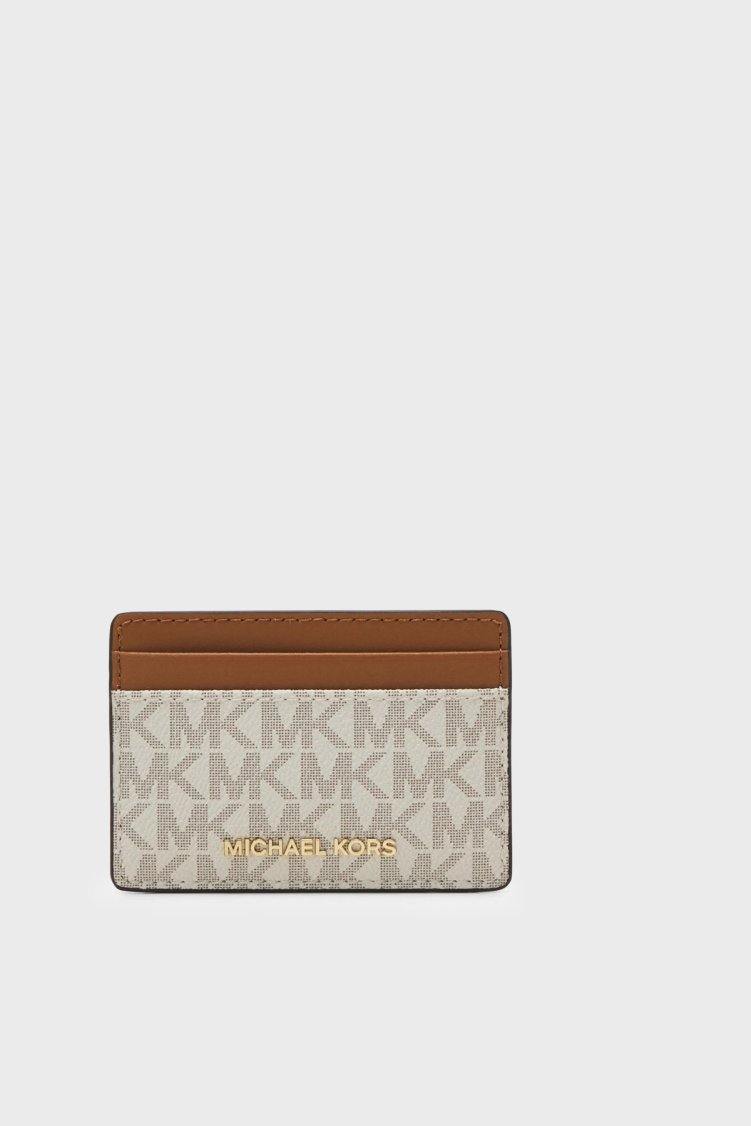Michael Kors Logolu 32F1GJ6D0B150 Kadın Kartlık 32F1GJ6D0B 150 Ekru - Michael Kors