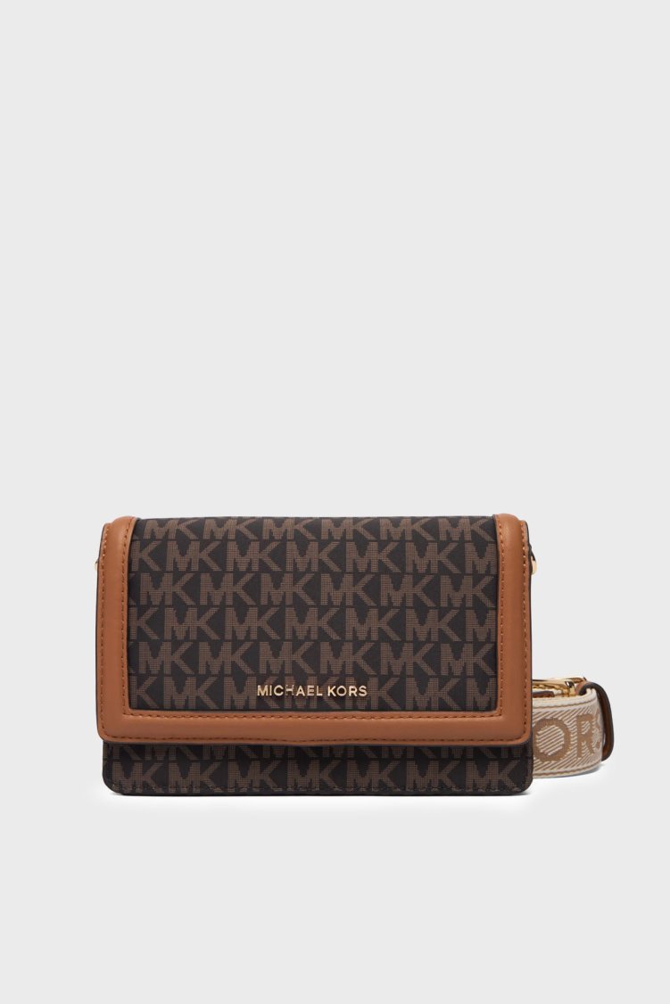 Michael Kors Logolu Ayarlanabilir Askılı 32T4GJ6C1O252 Bayan Çanta 32T4GJ6C1O 252 KAHVE - Michael Kors