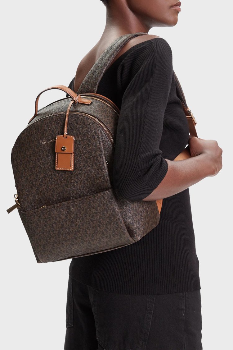 Michael Kors Logolu Ayarlanabilir Omuz Askılı 30T5G3XB2B252 Kadın Sırt Çantası 30T5G3XB2B 252 Kahve - Michael Kors (1)