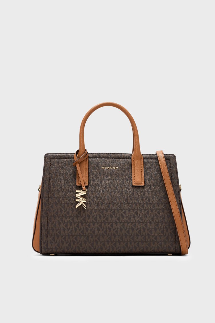 Michael Kors Logolu Çıkarılabilir Askılı 30R5G9IS6B252 Kadın Çanta 30R5G9IS6B 252 Kahve - Michael Kors