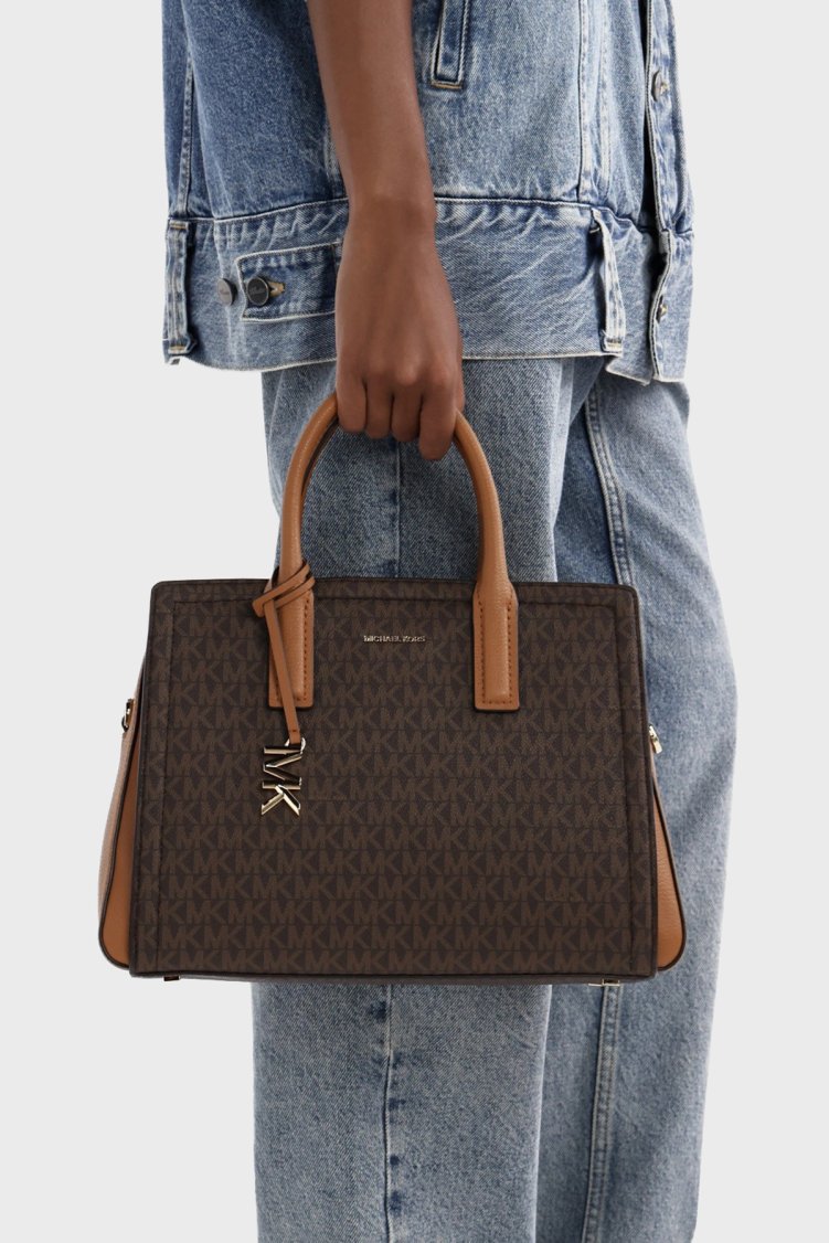 Michael Kors Logolu Çıkarılabilir Askılı 30R5G9IS6B252 Kadın Çanta 30R5G9IS6B 252 Kahve - Michael Kors (1)