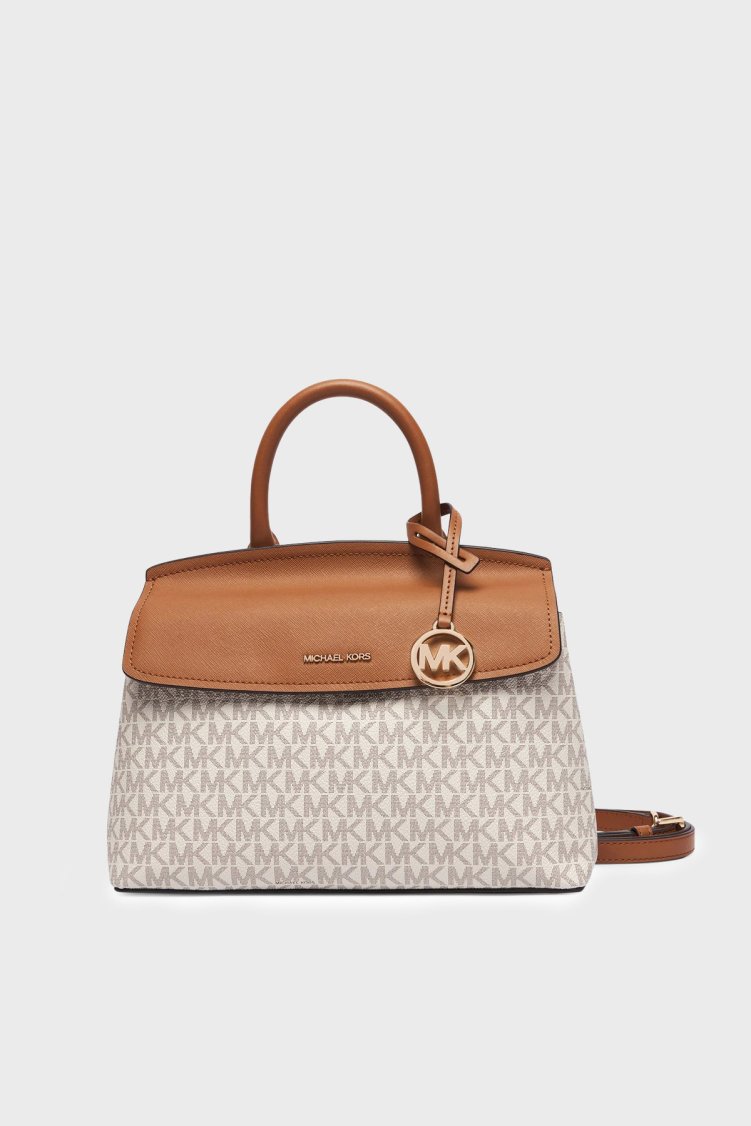 Michael Kors Logolu Çıkarılabilir Askılı 30T6GX7S1B149 Kadın Çanta 30T6GX7S1B 149 Ekru - Michael Kors