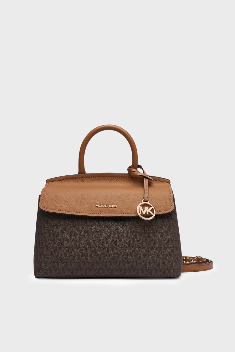 Michael Kors Logolu Çıkarılabilir Askılı 30T6GX7S1B252 Kadın Çanta 30T6GX7S1B 252 Kahve - Michael Kors