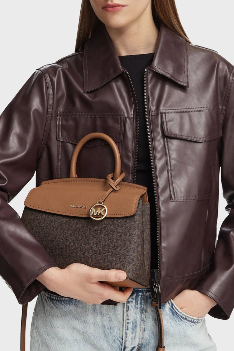 Michael Kors Logolu Çıkarılabilir Askılı 30T6GX7S1B252 Kadın Çanta 30T6GX7S1B 252 Kahve - Michael Kors (1)