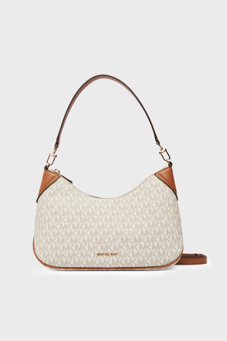 Michael Kors Logolu Çıkarılabilir Askılı 32S6GJ6W8B149 Kadın Çanta 32S6GJ6W8B 149 Ekru - Michael Kors