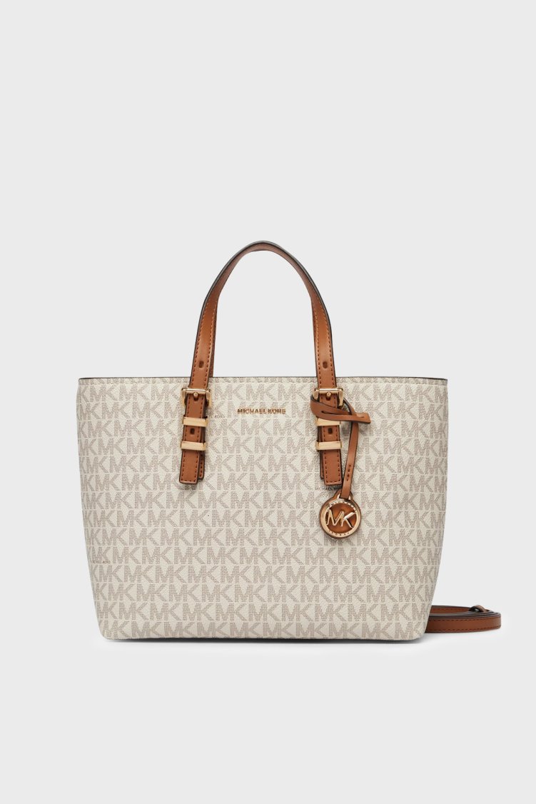 Michael Kors Logolu Çıkarılabilir Askılı 32S6GQNC0L149 Kadın Çanta 32S6GQNC0L 149 Ekru - Michael Kors