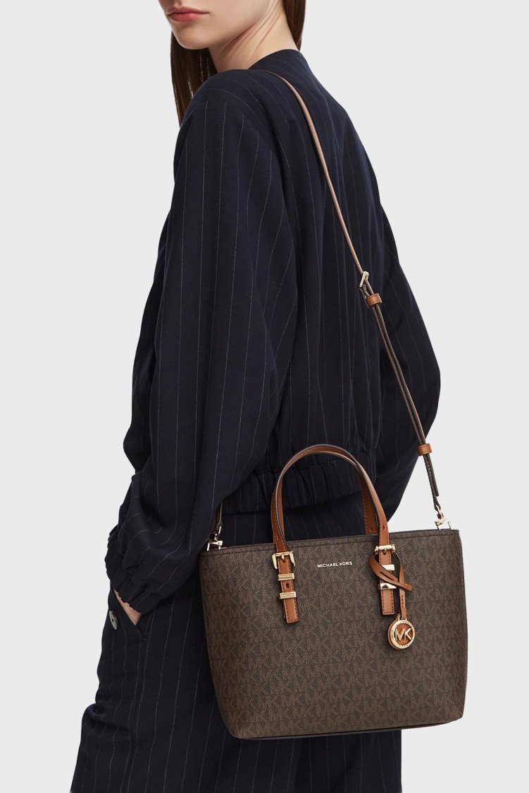 Michael Kors Logolu Çıkarılabilir Askılı 32S6GQNC0L252 Kadın Çanta 32S6GQNC0L 252 Kahve - Michael Kors (1)