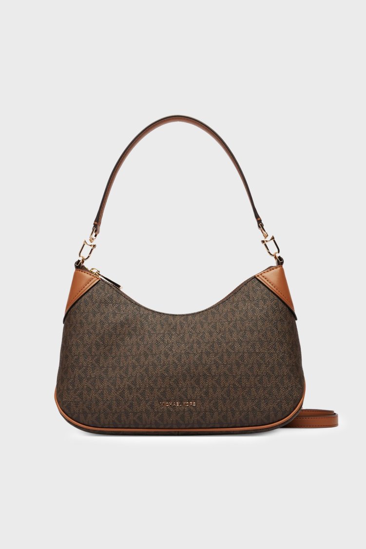 Michael Kors Logolu Çıkarılabilir Askılı Kadın Çanta 32S6GJ6W8B 252 Kahve - Michael Kors