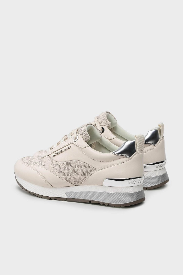 Michael Kors Logolu Deri Sneaker 43T2ALFS4L132 Kadın Ayakkabı 43T2ALFS4L 132 KREM - Michael Kors (1)