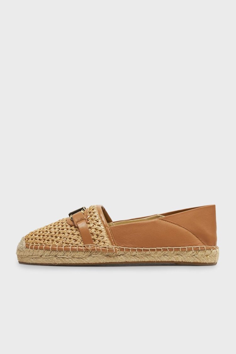 Michael Kors Logolu Hasır Detaylı Espadril 40S4EBFP2D174 Kadın Ayakkabı 40S4EBFP2D 174 TABA-BEJ - Michael Kors (1)