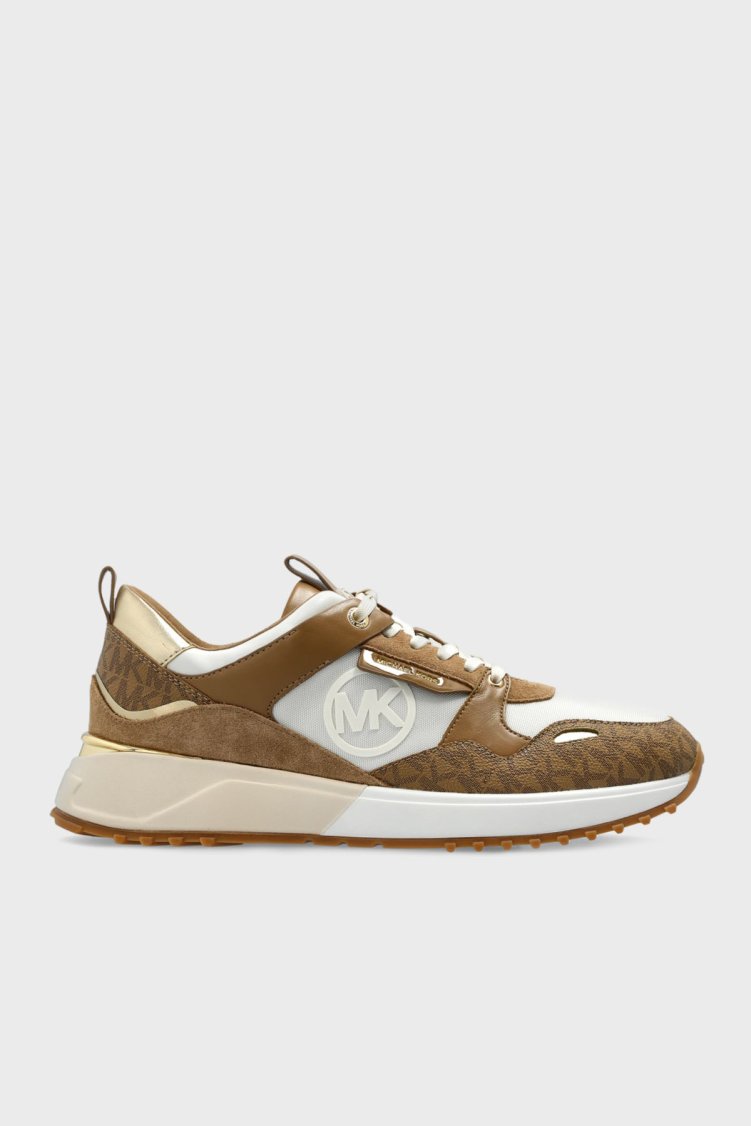 Michael Kors Logolu Kalın Taban Sneaker 43F1THFS2B293 Kadın Ayakkabı 43F1THFS2B 293 TABA - Michael Kors