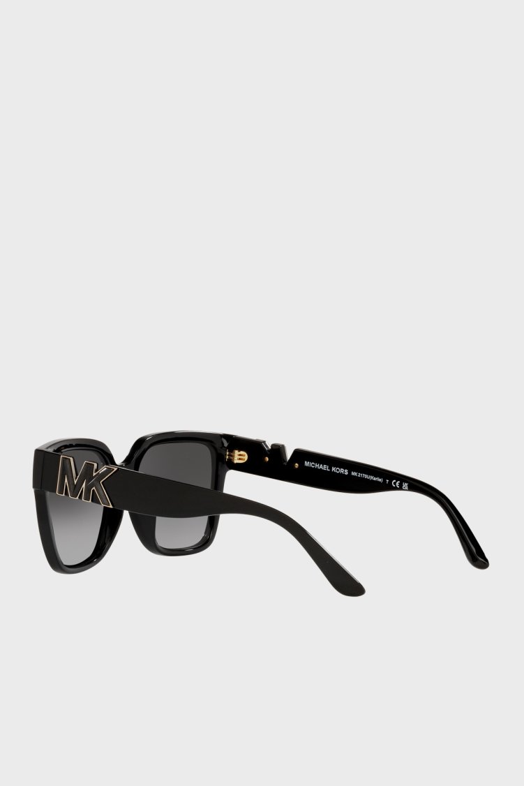 Michael Kors Logolu Kare Güneş 0MK2170U30058G54 Kadın Gözlük 0MK2170U 30058G 54 Siyah - Michael Kors (1)
