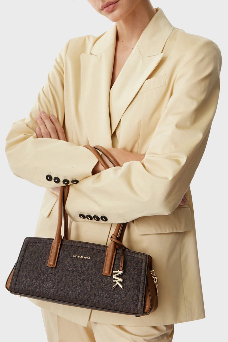 Michael Kors Logolu Omuz Askılı 30T6G9IT0B252 Kadın Çanta 30T6G9IT0B 252 Kahve - Michael Kors (1)