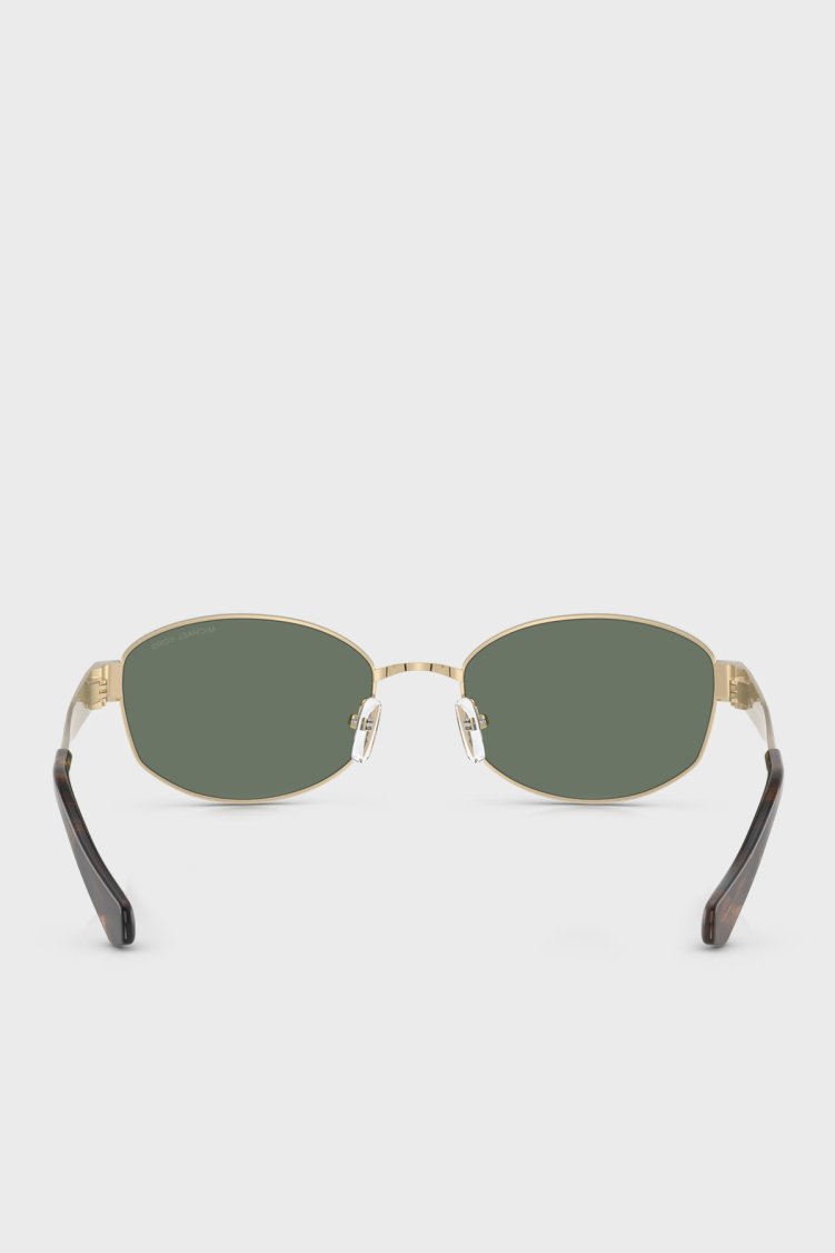 Michael Kors Logolu Oval Güneş 0MK116110143H56 Kadın Gözlük 0MK1161 10143H 56 Altın - Michael Kors (1)