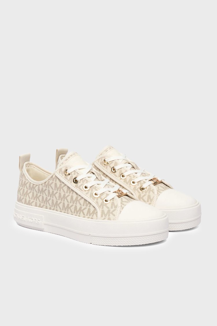 Michael Kors Logolu Platform Sneaker 43F5EYFS1B150 Kadın Ayakkabı 43F5EYFS1B 150 Ekru - Michael Kors (1)