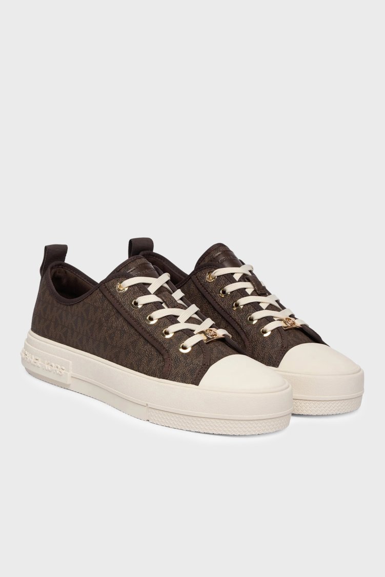 Michael Kors Logolu Platform Sneaker 43F5EYFS1B200 Kadın Ayakkabı 43F5EYFS1B 200 Kahve - Michael Kors (1)