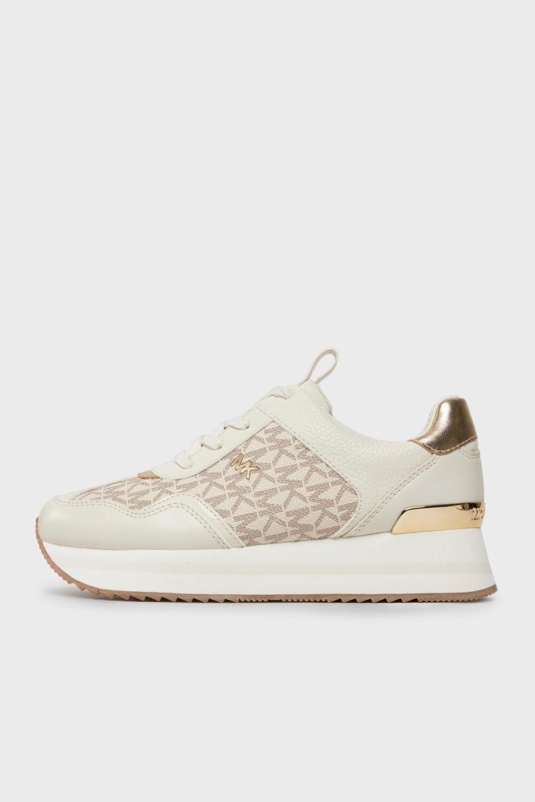 Michael Kors Logolu Platform Sneaker 43R4RNFSAB150 Kadın Ayakkabı 43R4RNFSAB 150 Bej - Michael Kors (1)