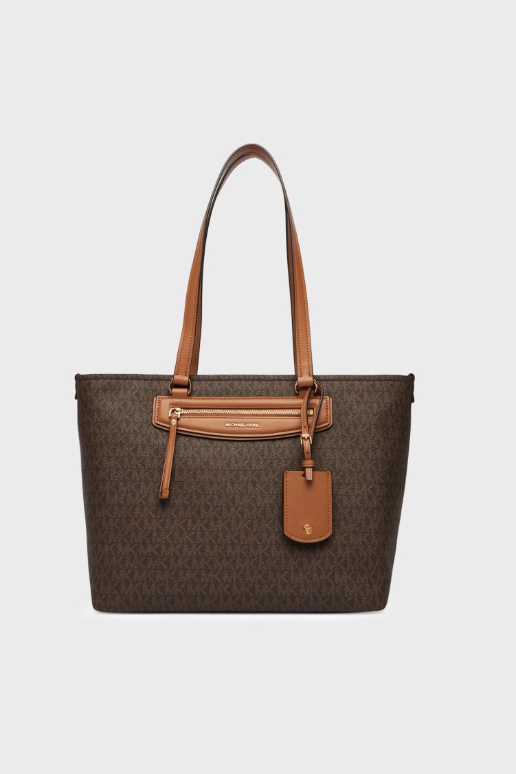 Michael Kors Logolu Sabit Askılı Kadın Çanta 30S6GTVT2B 252 Kahve - Michael Kors