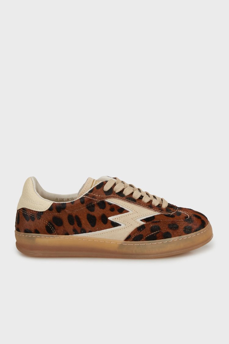 Moaconcept Leopar Desenli Deri Sneaker Kadın Ayakkabı MG635CO LEOPAR - Moaconcept