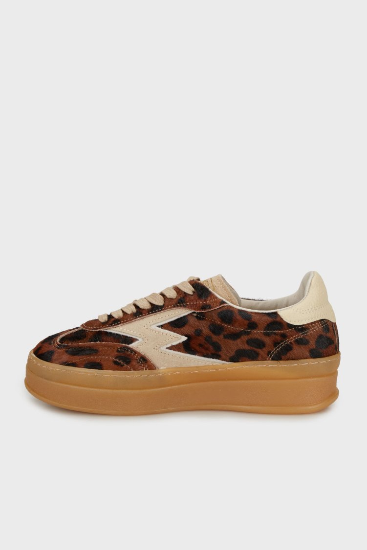 Moaconcept Leopar Desenli Deri Sneaker Kadın Ayakkabı MG653CO1 LEOPAR - Moaconcept (1)