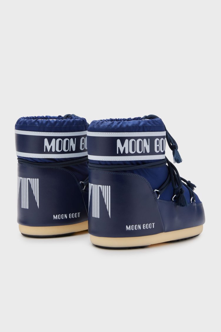 Moon Boot Logolu Bağcıklı Su İtici Kadın Kar Botu 80D1409340 F003 LACİVERT - Moon Boot (1)