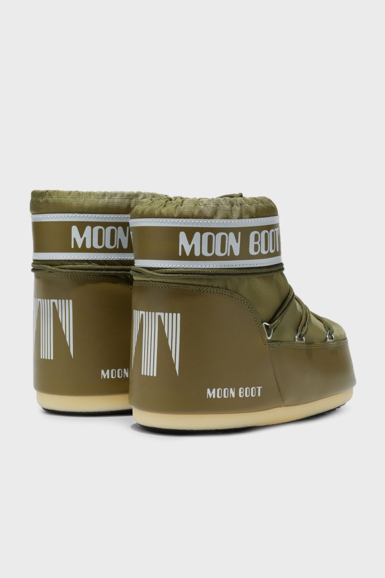 Moon Boot Logolu Bağcıklı Su İtici Kadın Kar Botu 80D1409340 M006 HAKİ - Moon Boot (1)