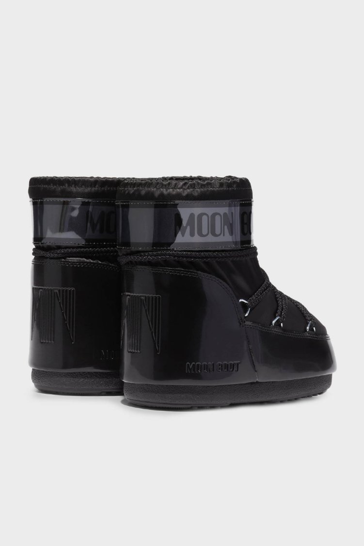 Moon Boot Logolu Bağcıklı Su İtici Kadın Kar Botu 80D1409350 N001 SİYAH - Moon Boot (1)