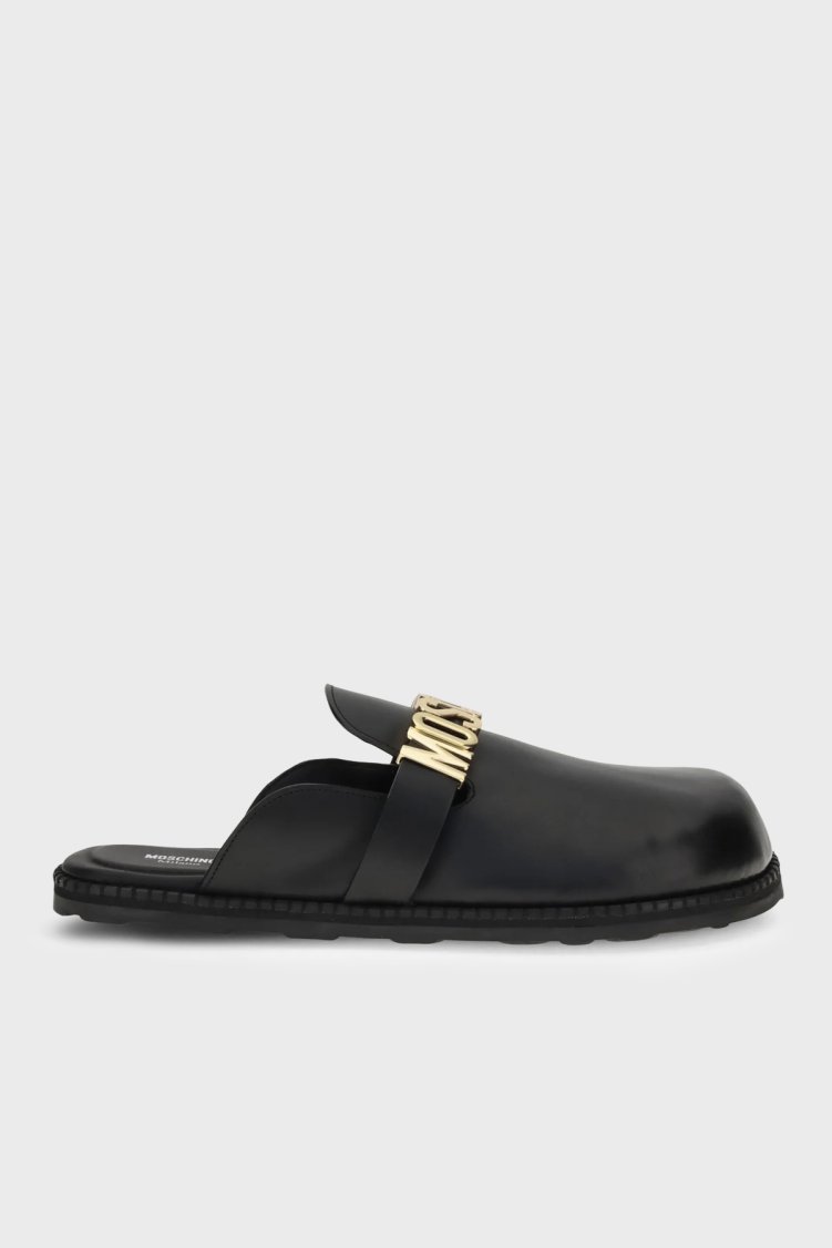 Moschino Logolu Kadın Terlik MA10162G1O261MPMF0 000 SİYAH - Moschino