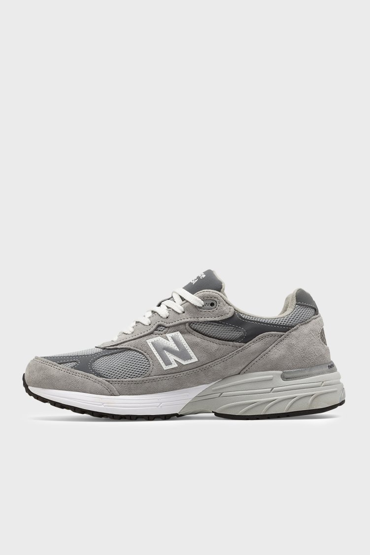 New Balance Deri Karışımlı Logolu Sneaker Kadın Ayakkabı WR993GL Gri - New Balance (1)