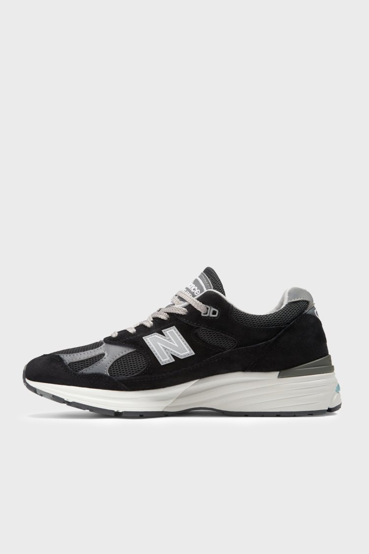 New Balance Deri Karışımlı Sneaker Erkek Ayakkabı U991BK2 Siyah - New Balance (1)