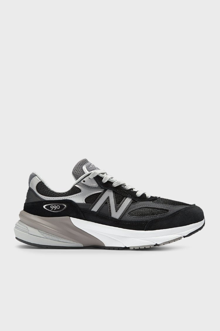 New Balance Deri Kalın Taban Sneaker Unisex Ayakkabı W990BK6 SİYAH - New Balance