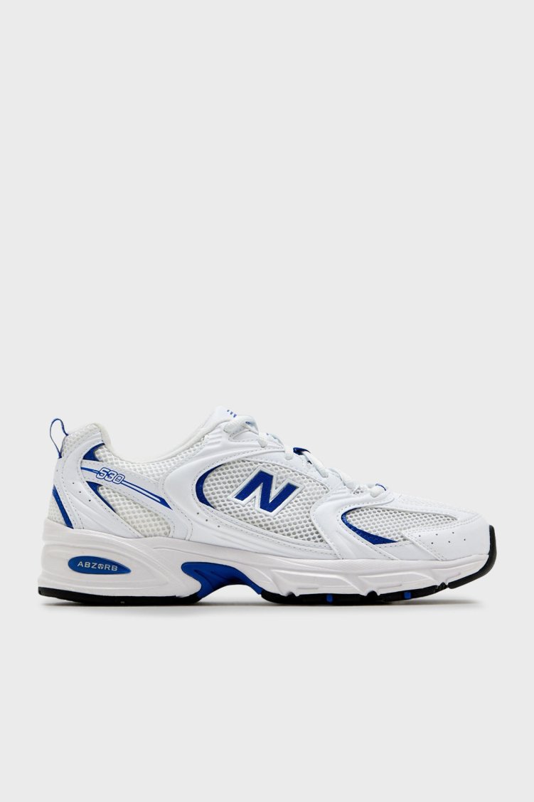 New Balance Logolu Bağcıklı Sneaker Kadın Ayakkabı U530CSJ BEYAZ-SAKS - New Balance