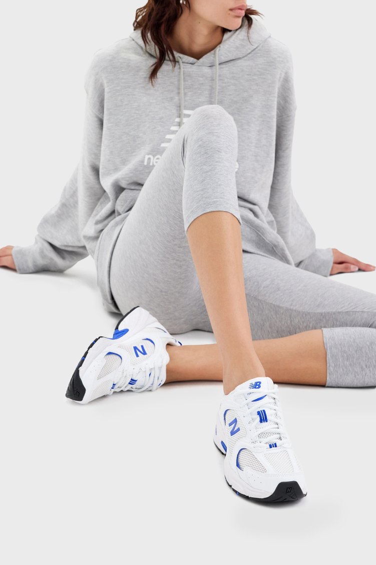 New Balance Logolu Bağcıklı Sneaker Kadın Ayakkabı U530CSJ BEYAZ-SAKS - New Balance (1)