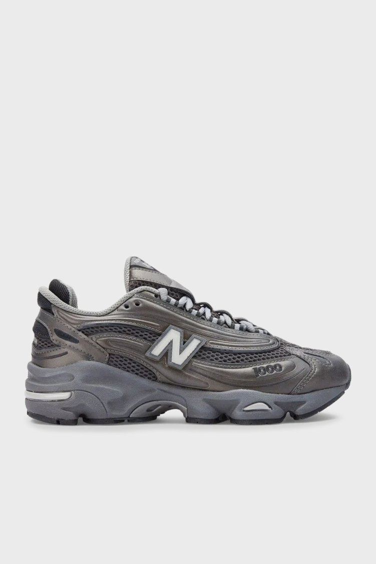 New Balance Logolu Bağcıklı Sneaker Erkek Ayakkabı M1000F SİYAH-GRİ - New Balance