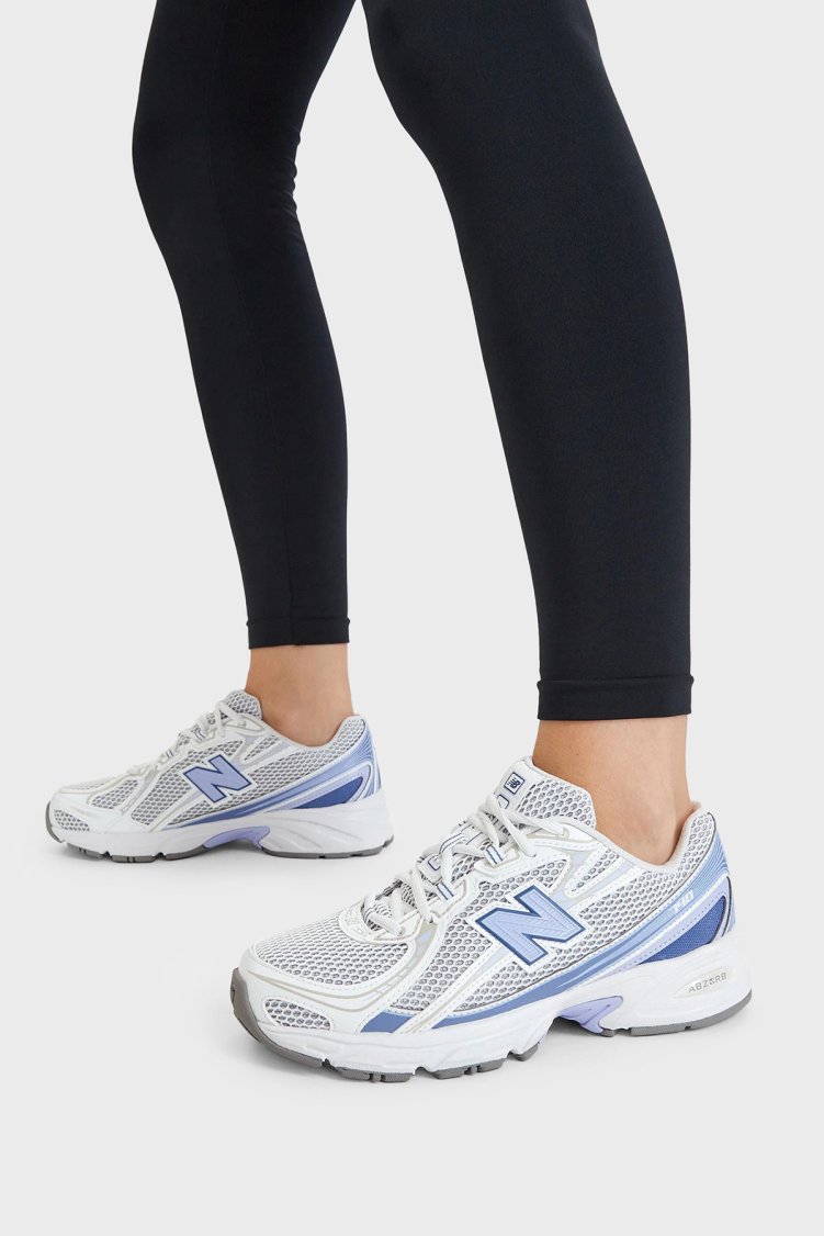 New Balance Logolu Bağcıklı Sneaker Unisex Ayakkabı U7401T4 Beyaz-lila - New Balance (1)