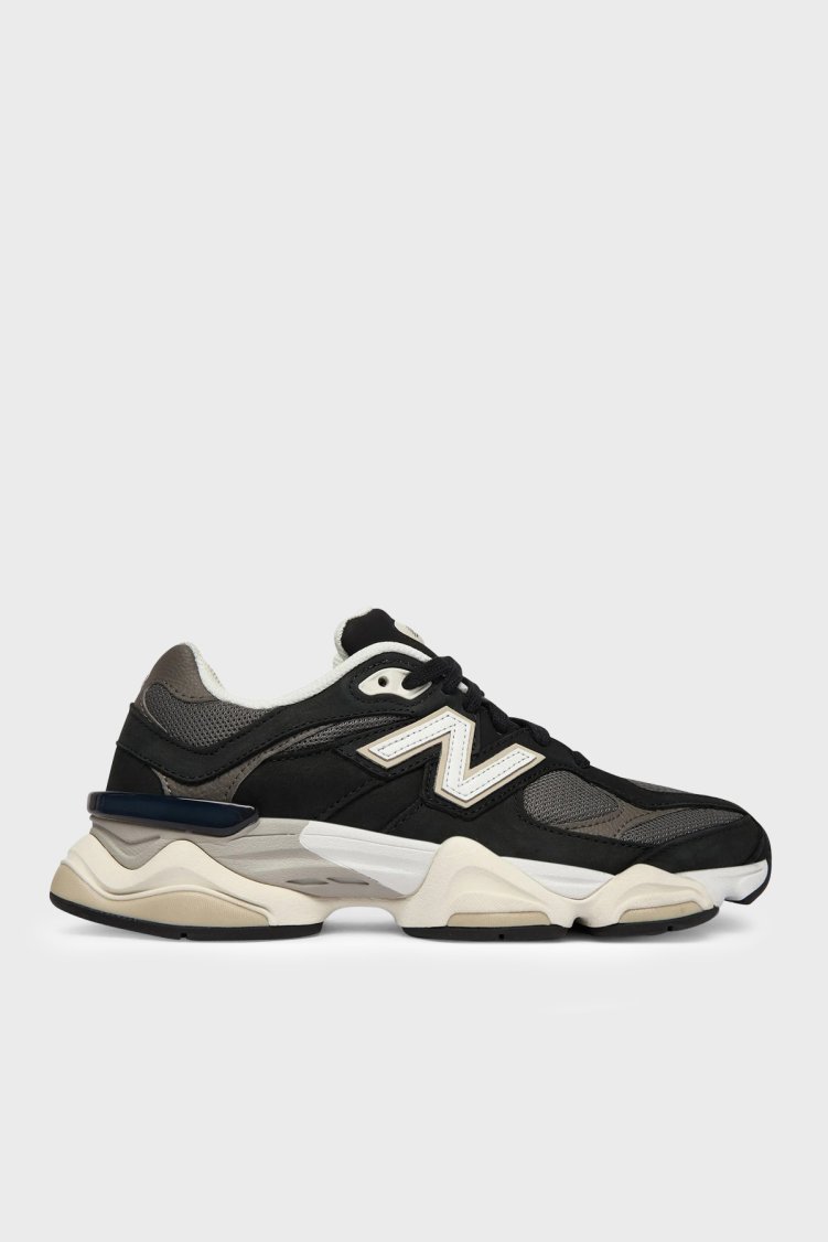 New Balance Logolu Bağcıklı Sneaker Unisex Ayakkabı U9060510 Siyah-beyaz - New Balance